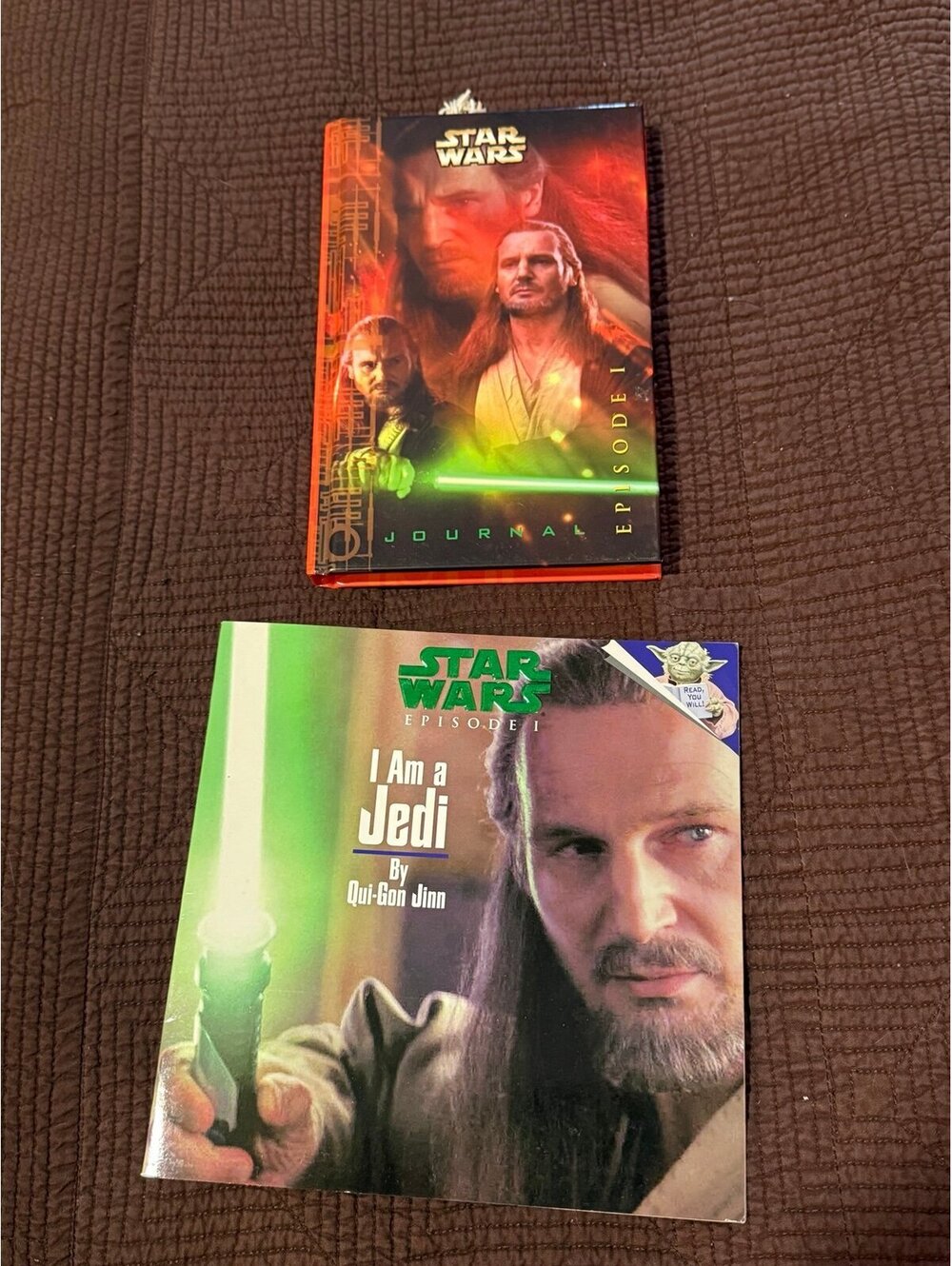 Vintage 1999 Star Wars Episode 1: I Am a Jedi Softcover Book - Qui-Gonn Jinn lot